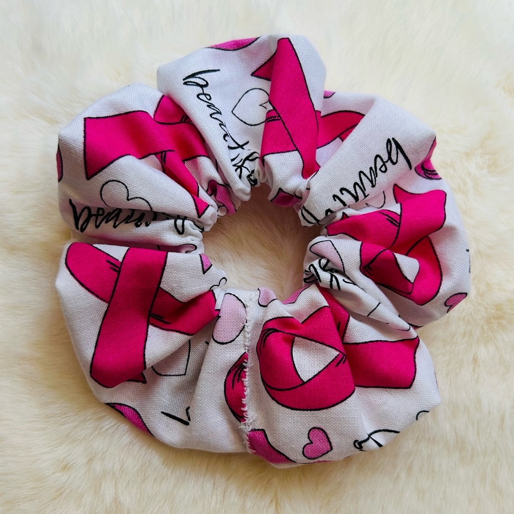 FREE Handmade Scrunchie Breast Cancer Ribbon